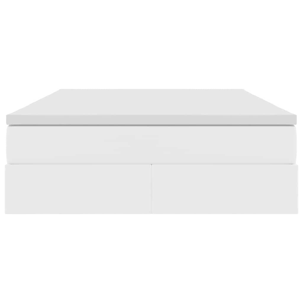 Letto con contenitore e materasso Bianco 140 x 190 cm | homemem39