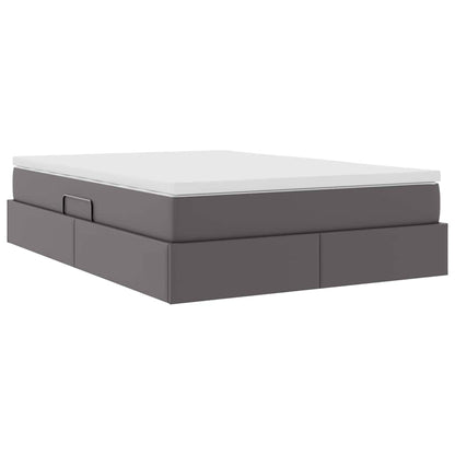 Letto con contenitore e materasso Grigio 140 x 190 cm | homemem39