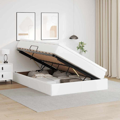 Letto con contenitore e materasso Bianco 140 x 200 cm | homemem39