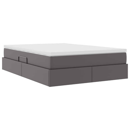 Letto con contenitore e materasso Grigio 140 x 200 cm | homemem39