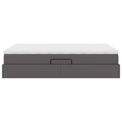 Letto con contenitore e materasso Grigio 140 x 200 cm | homemem39