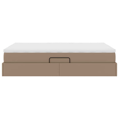 Letto con contenitore e materasso Cappuccino 140 x 200 cm | homemem39