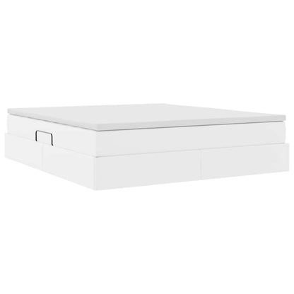 Letto con contenitore e materasso Bianco 160 x 200 cm | homemem39