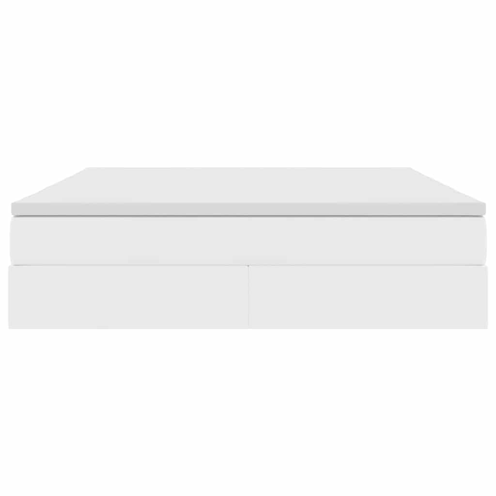 Letto con contenitore e materasso Bianco 160 x 200 cm | homemem39