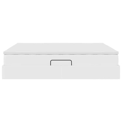 Letto con contenitore e materasso Bianco 160 x 200 cm | homemem39