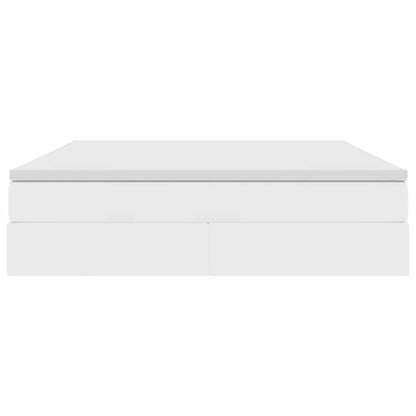 Letto con contenitore e materasso Bianco 180 x 200 cm | homemem39