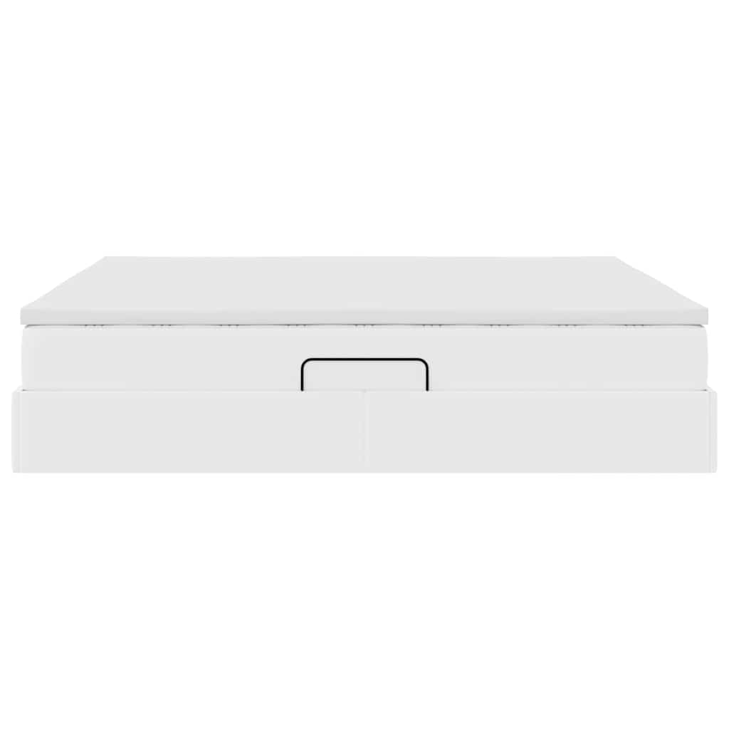 Letto con contenitore e materasso Bianco 180 x 200 cm | homemem39
