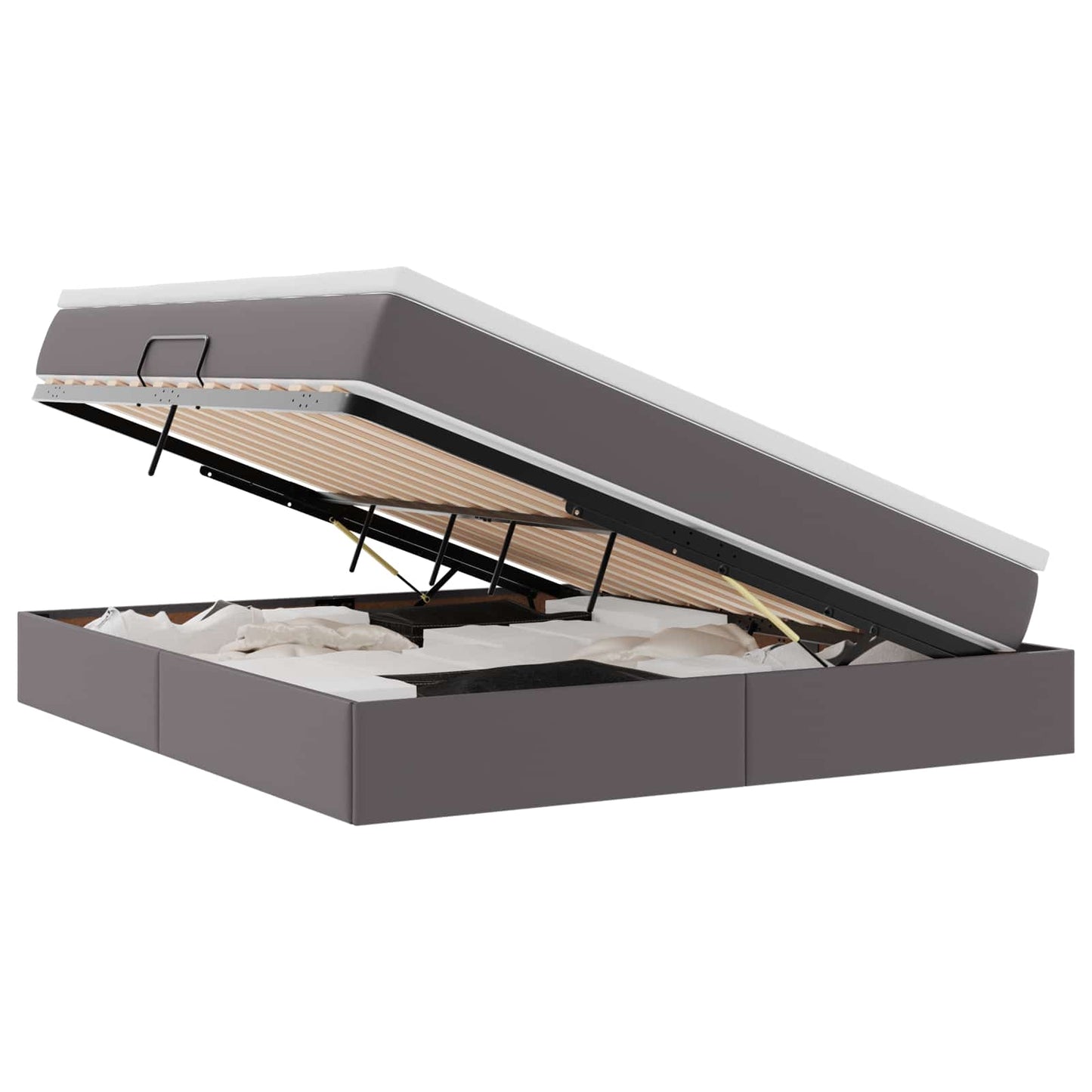 Letto con contenitore e materasso Grigio 180 x 200 cm | homemem39