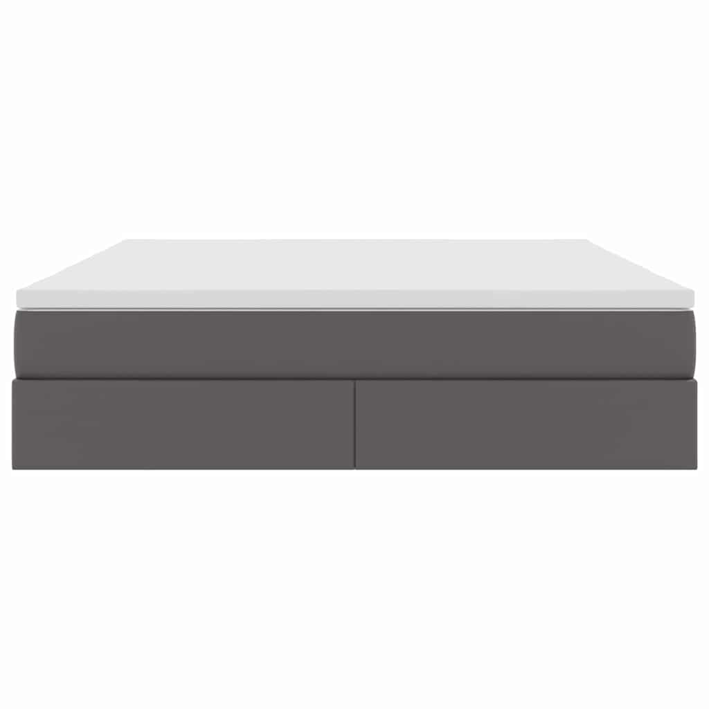 Letto con contenitore e materasso Grigio 180 x 200 cm | homemem39