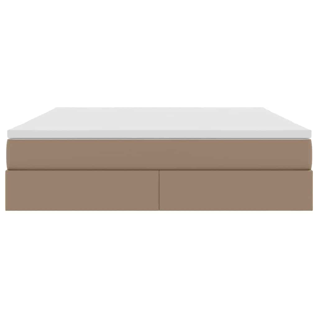 Letto con contenitore e materasso Cappuccino 180 x 200 cm | homemem39