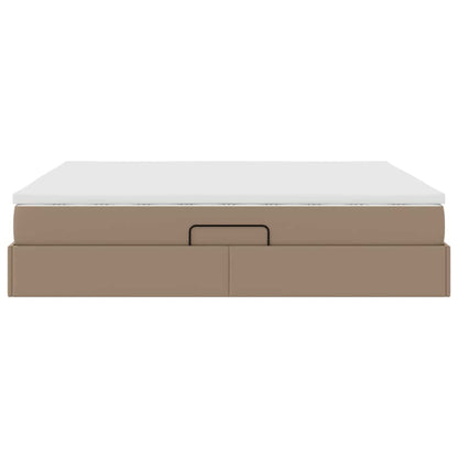 Letto con contenitore e materasso Cappuccino 180 x 200 cm | homemem39