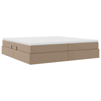 Letto con contenitore e materasso Cappuccino 200 x 200 cm | homemem39