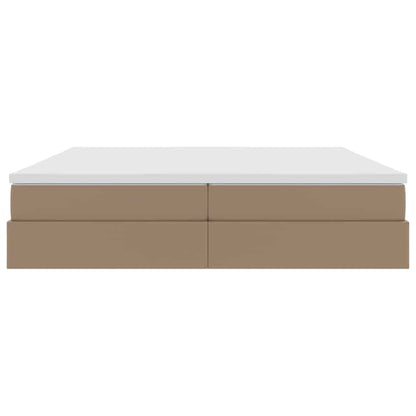 Letto con contenitore e materasso Cappuccino 200 x 200 cm | homemem39