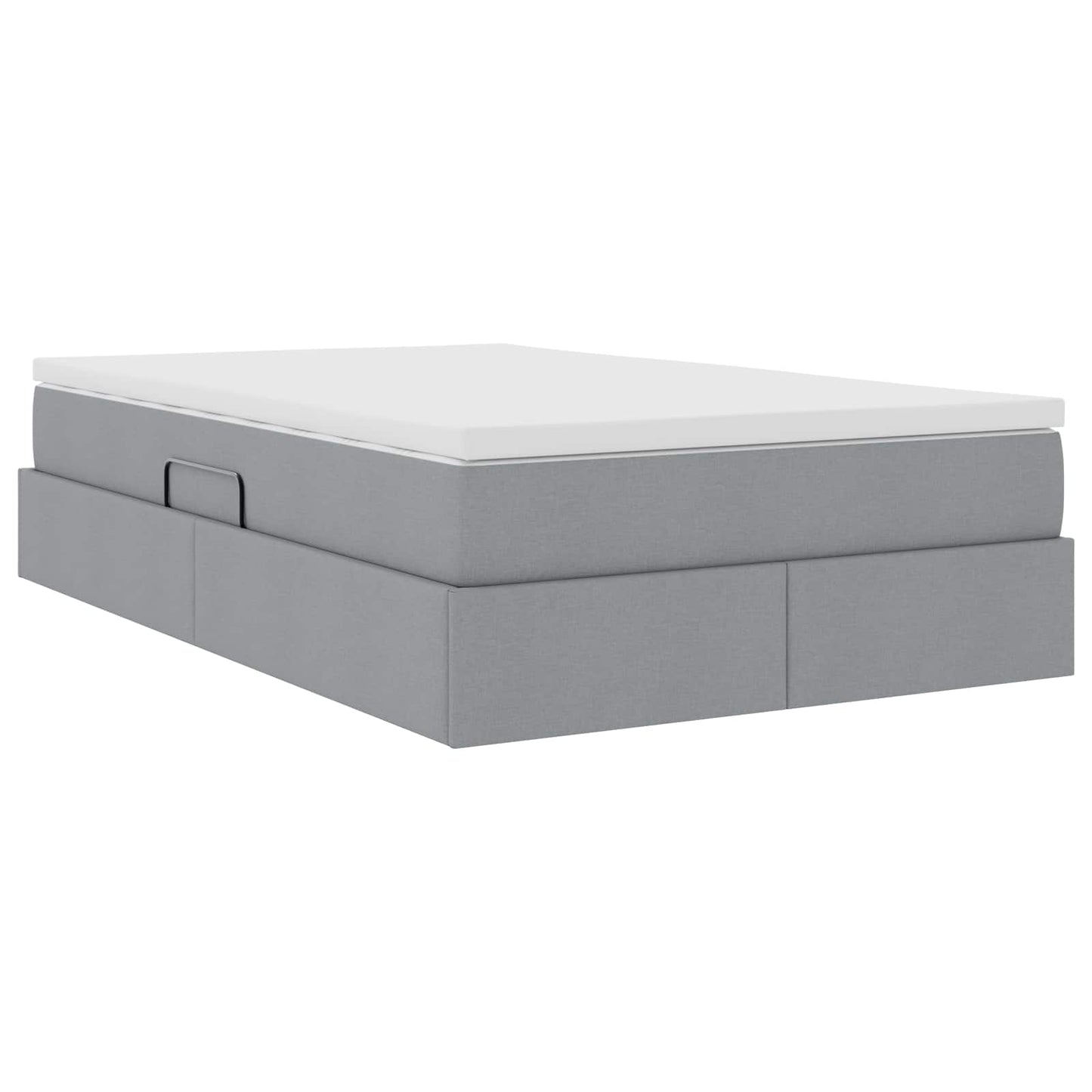 Letto con contenitore e materasso Grigio chiaro 120 x 190 cm | homemem39