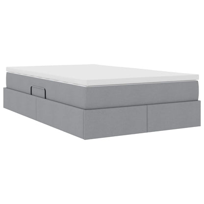 Letto con contenitore e materasso Grigio chiaro 120 x 190 cm | homemem39