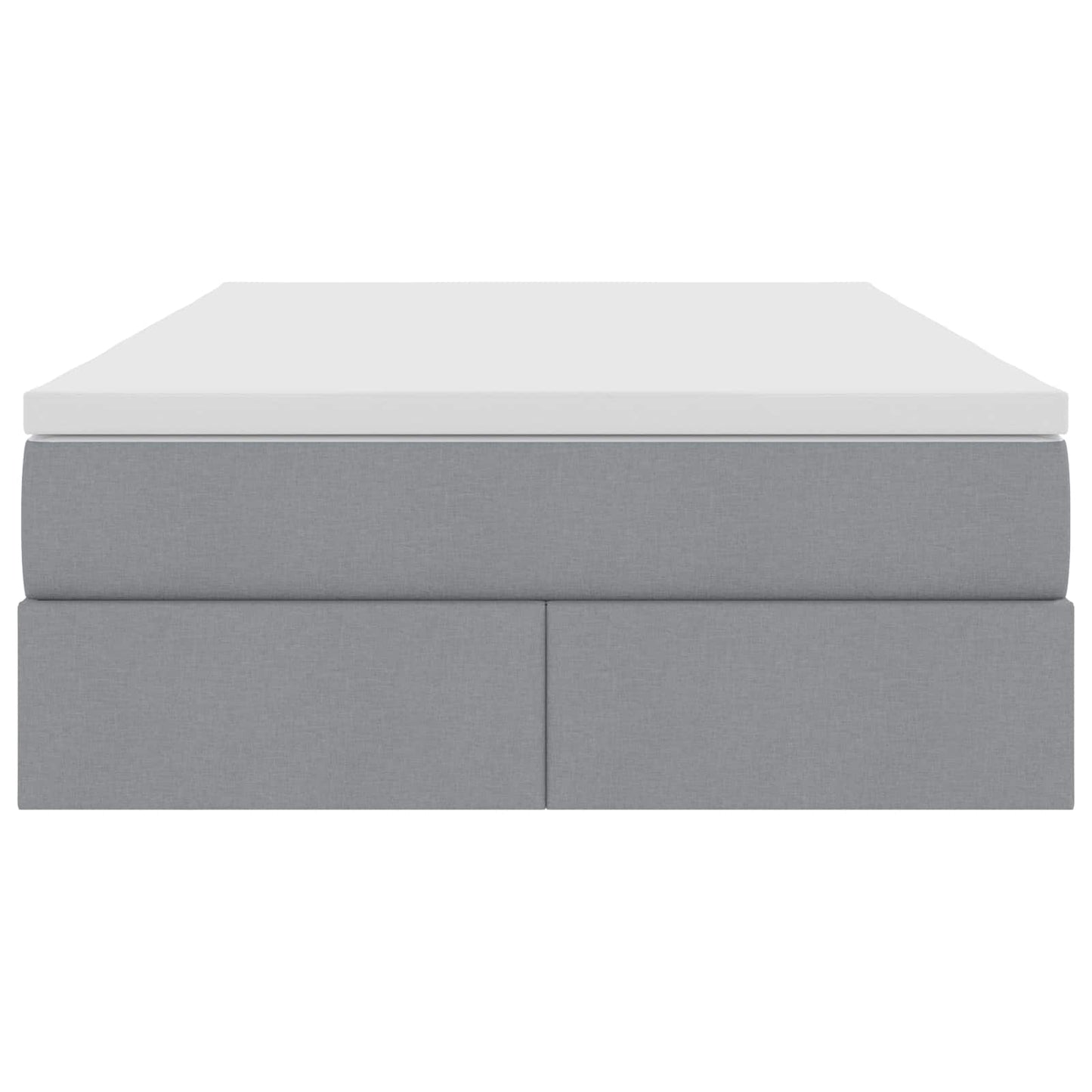 Letto con contenitore e materasso Grigio chiaro 120 x 190 cm | homemem39