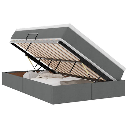 Letto con contenitore e materasso Grigio scuro 120 x 190 cm | homemem39