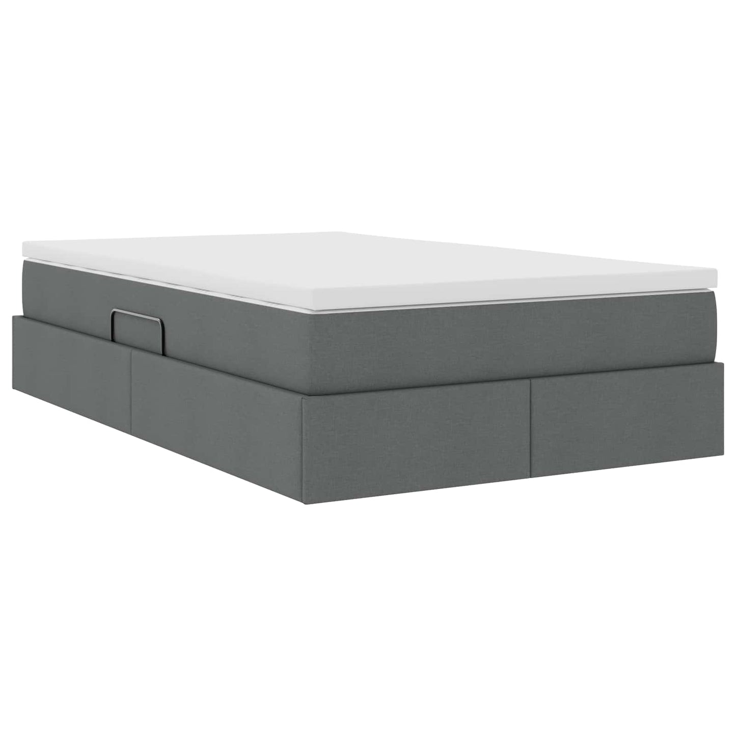 Letto con contenitore e materasso Grigio scuro 120 x 190 cm | homemem39
