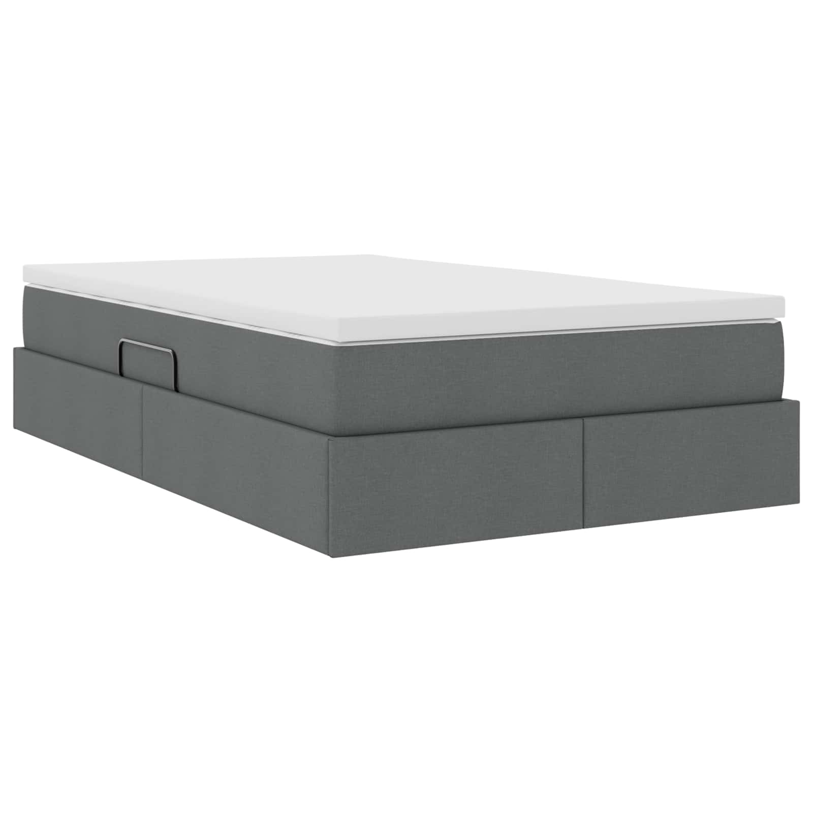 Letto con contenitore e materasso Grigio scuro 120 x 190 cm | homemem39