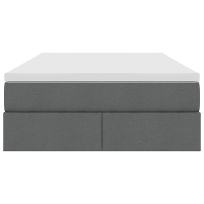 Letto con contenitore e materasso Grigio scuro 120 x 190 cm | homemem39