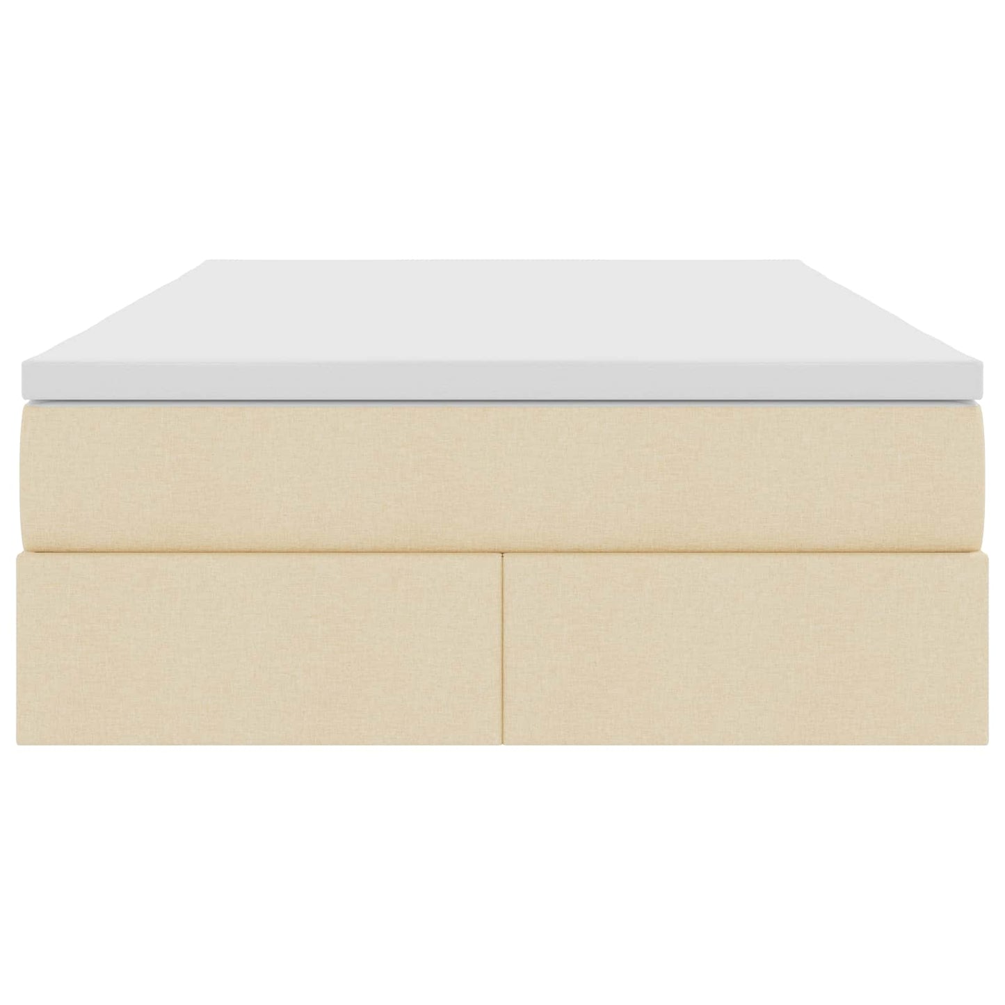 Letto con contenitore e materasso Crema 120 x 190 cm Poliestere | homemem39