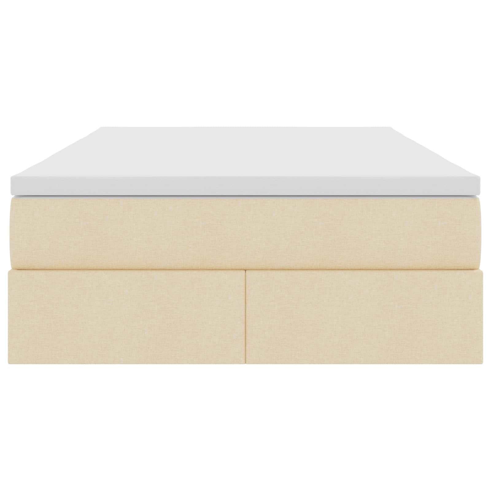 Letto con contenitore e materasso Crema 120 x 190 cm Poliestere | homemem39