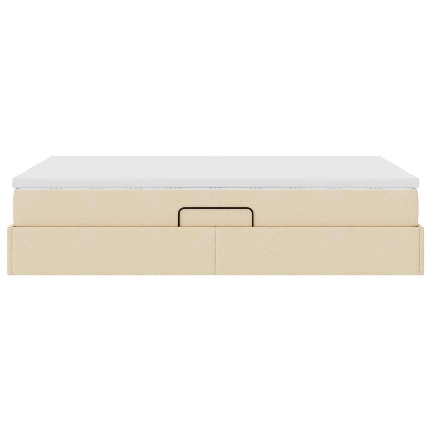 Letto con contenitore e materasso Crema 120 x 190 cm Poliestere | homemem39