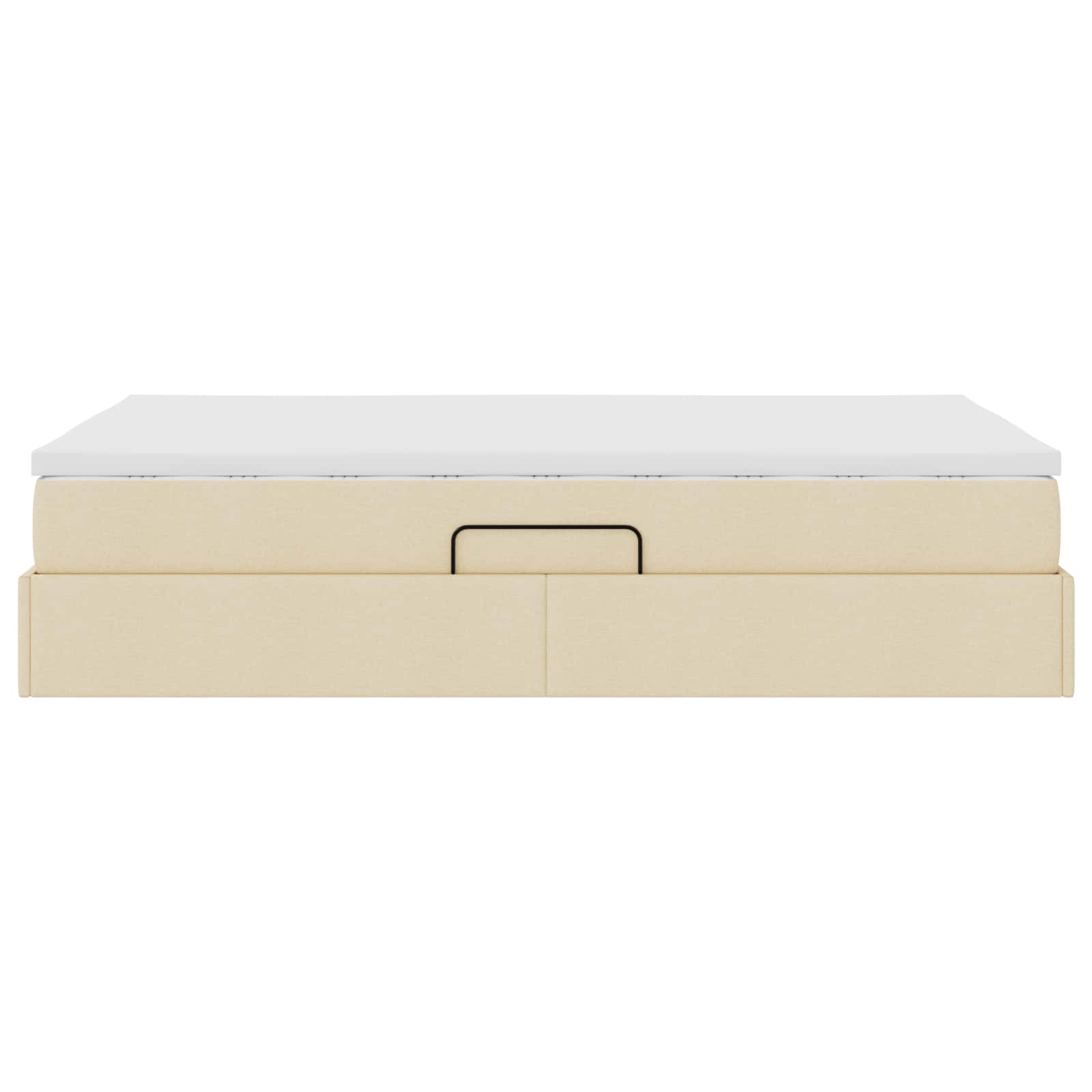 Letto con contenitore e materasso Crema 120 x 190 cm Poliestere | homemem39