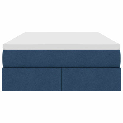 Letto con contenitore e materasso Blu 120 x 190 cm Poliestere | homemem39