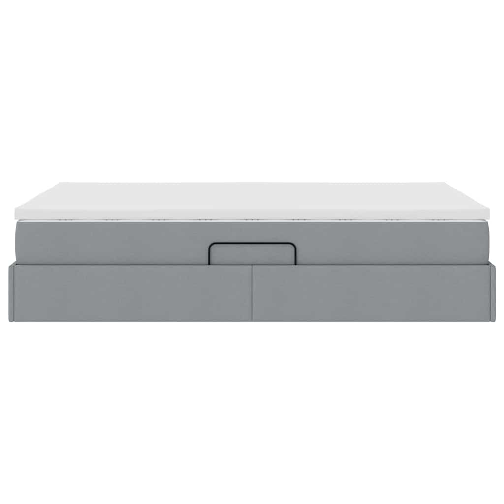 Letto con contenitore e materasso Grigio chiaro 120 x 200 cm | homemem39