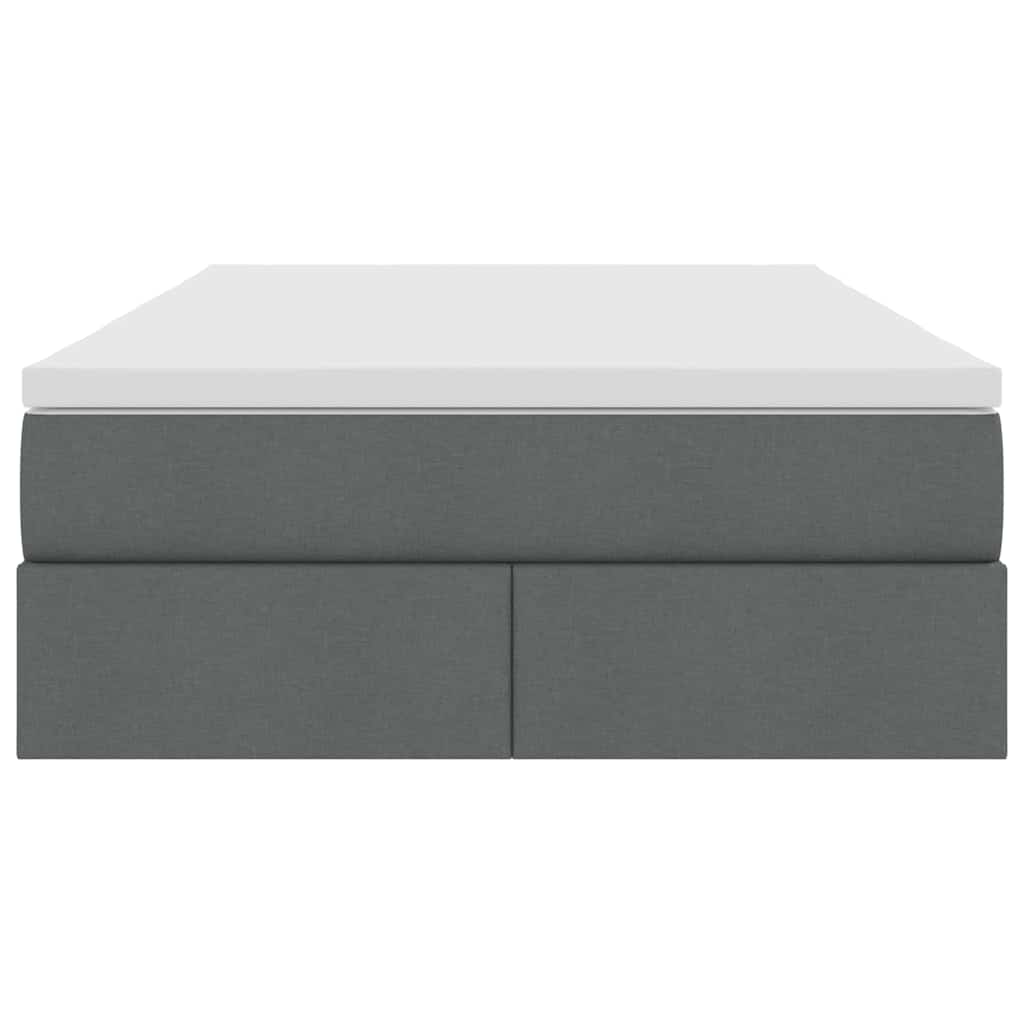 Letto con contenitore e materasso Grigio scuro 120 x 200 cm | homemem39