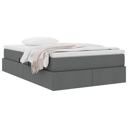 Letto con contenitore e materasso Grigio scuro 120 x 200 cm | homemem39