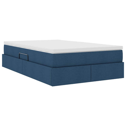 Letto con contenitore e materasso Blu 120 x 200 cm Poliestere | homemem39