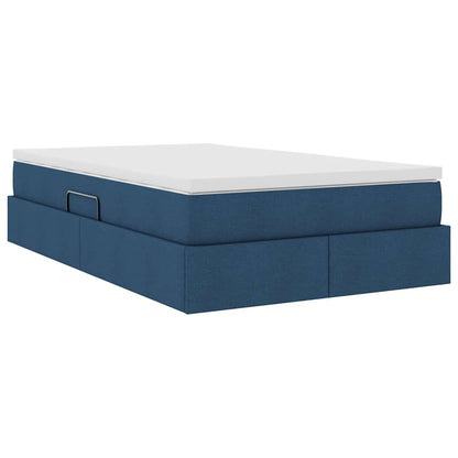Letto con contenitore e materasso Blu 120 x 200 cm Poliestere | homemem39
