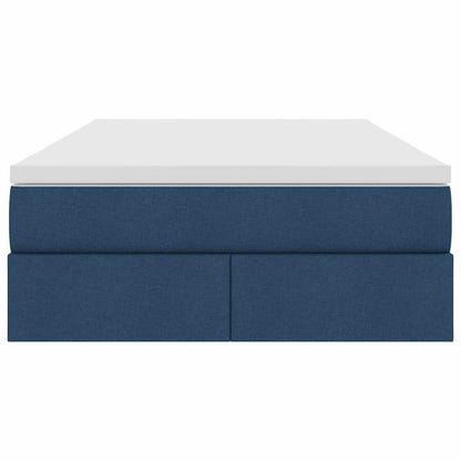 Letto con contenitore e materasso Blu 120 x 200 cm Poliestere | homemem39