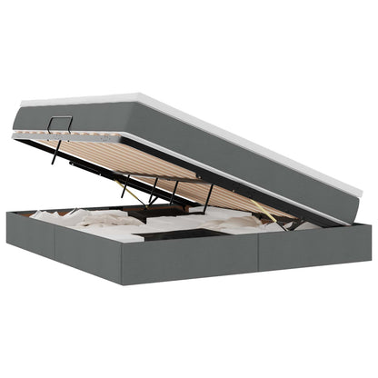 Letto con contenitore e materasso Grigio scuro 160 x 200 cm | homemem39