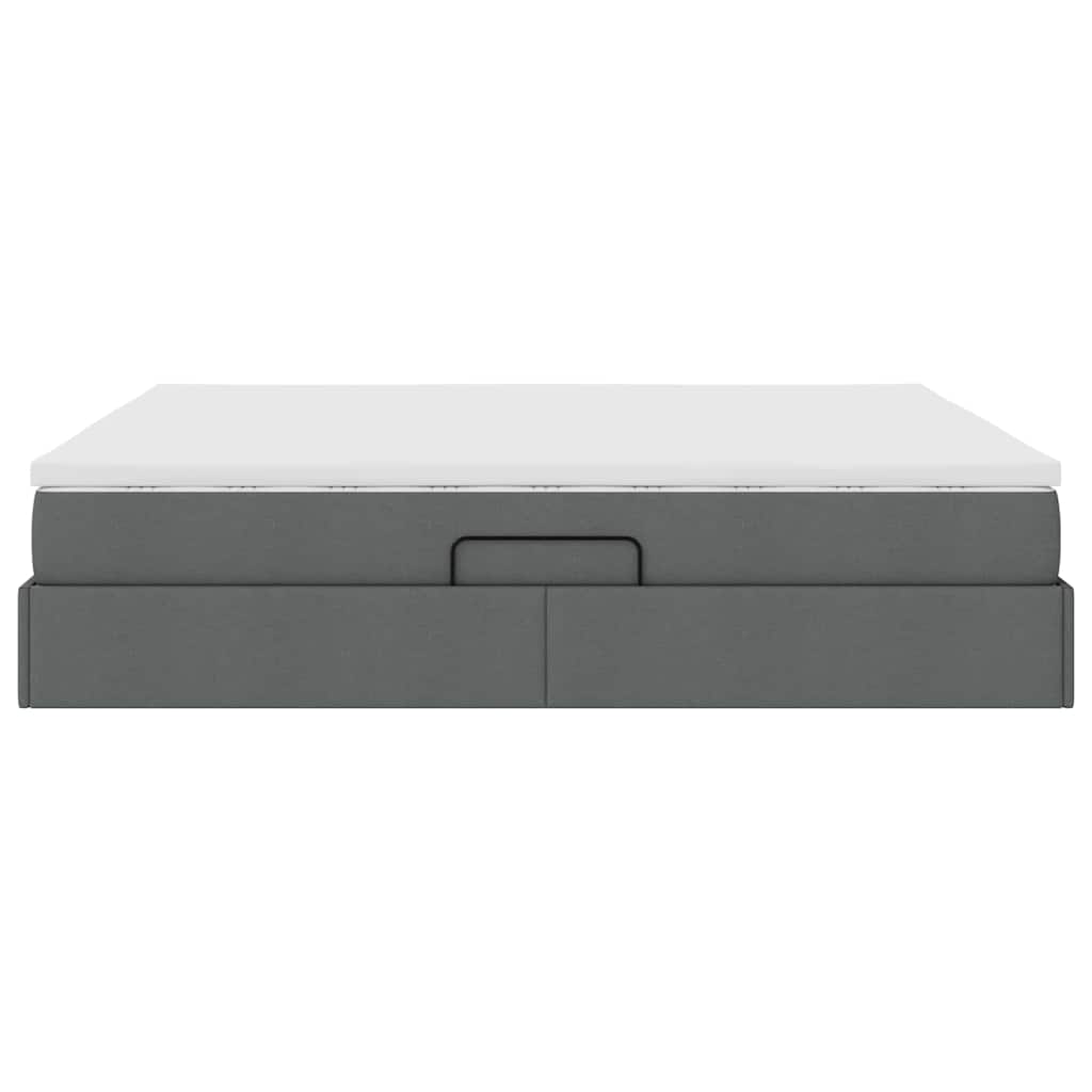 Letto con contenitore e materasso Grigio scuro 180 x 200 cm | homemem39