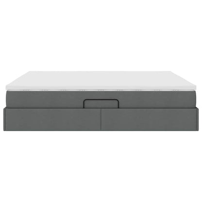 Letto con contenitore e materasso Grigio scuro 180 x 200 cm | homemem39
