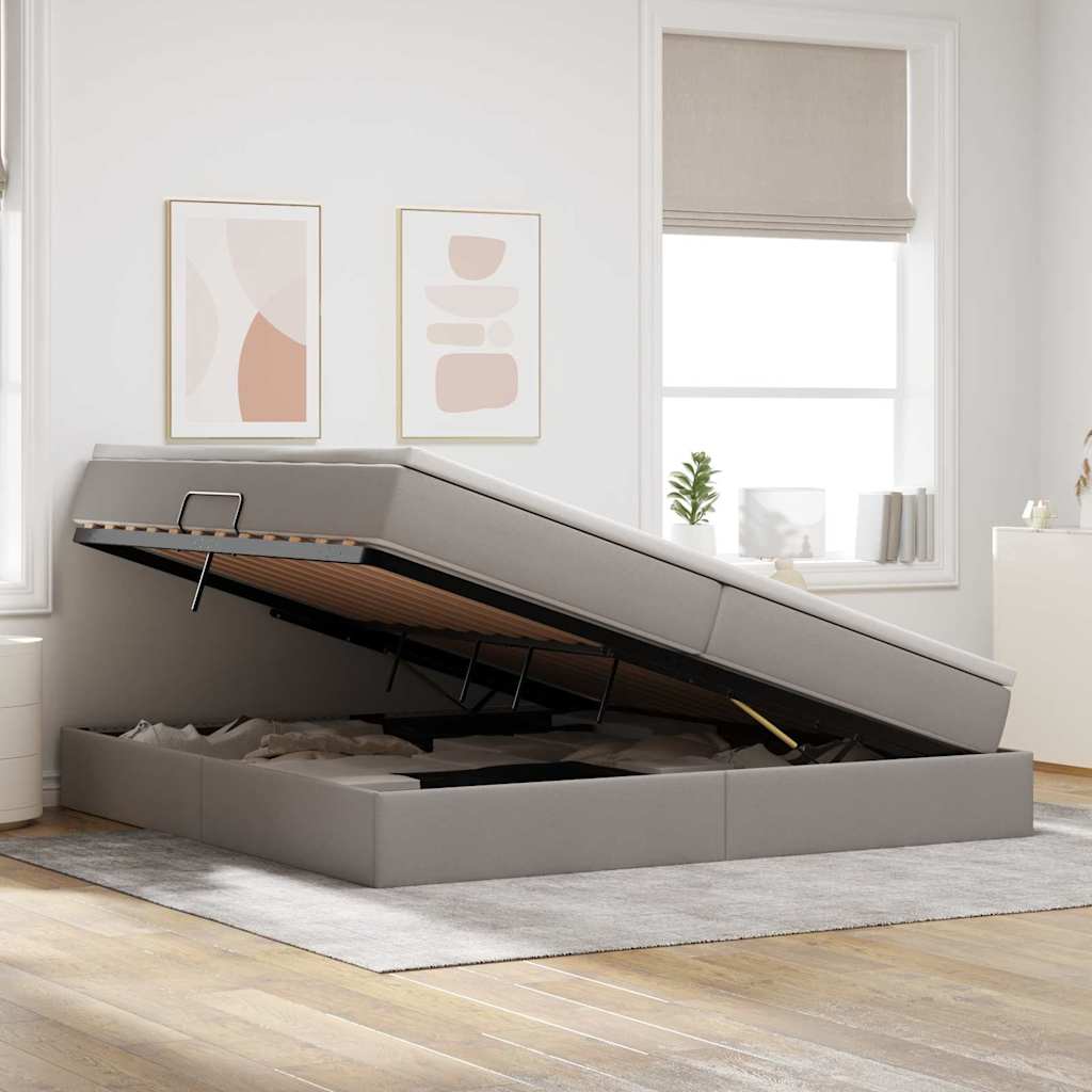 Letto con contenitore e materasso Talpa 200 x 200 cm Poliestere | homemem39