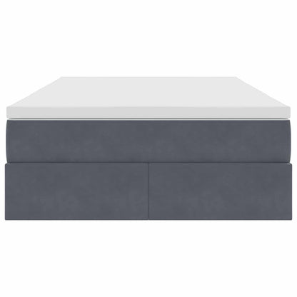 Letto con contenitore e materasso Grigio scuro 120 x 190 cm | homemem39