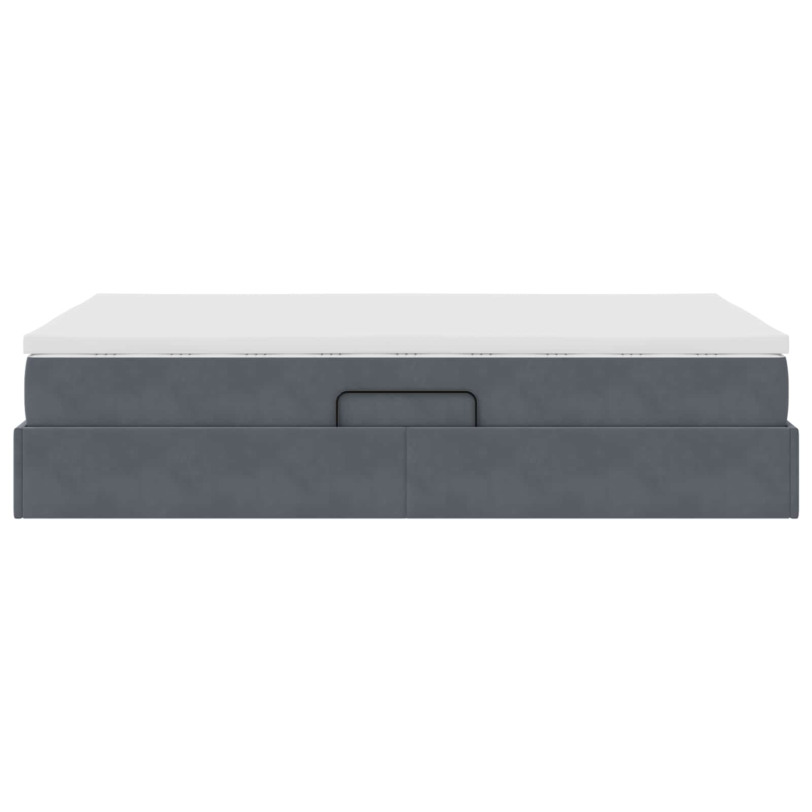 Letto con contenitore e materasso Grigio scuro 120 x 190 cm | homemem39