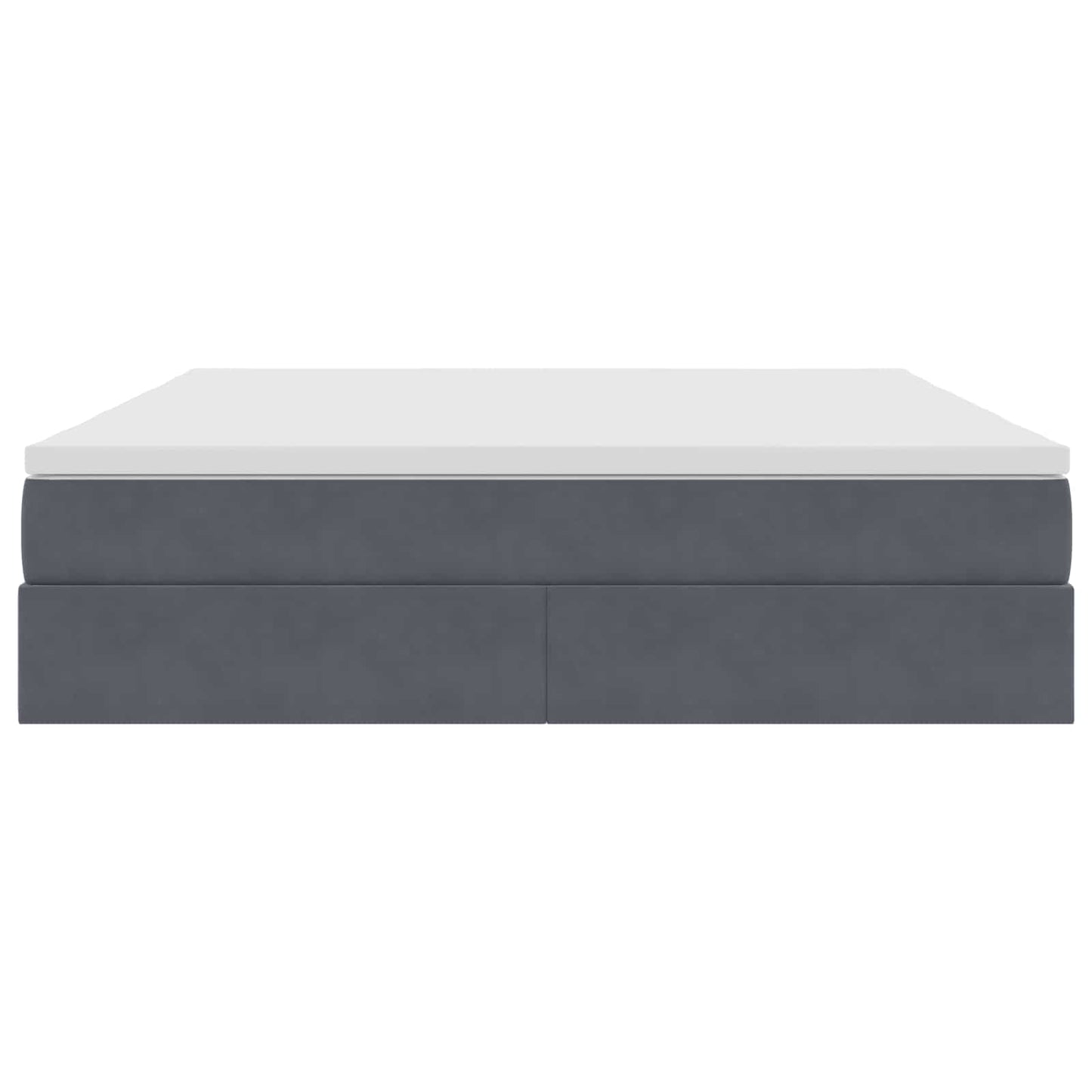 Letto con contenitore e materasso Grigio scuro 180 x 200 cm | homemem39