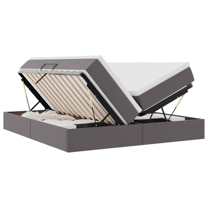 Letto con contenitore e materasso Grigio 180 x 200 cm | homemem39