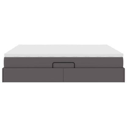 Letto con contenitore e materasso Grigio 180 x 200 cm | homemem39