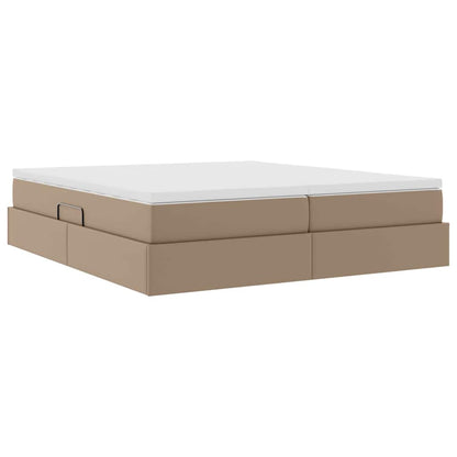 Letto con contenitore e materasso Cappuccino 180 x 200 cm | homemem39