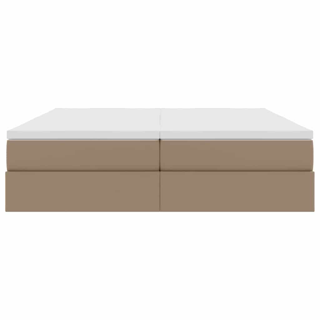 Letto con contenitore e materasso Cappuccino 180 x 200 cm | homemem39