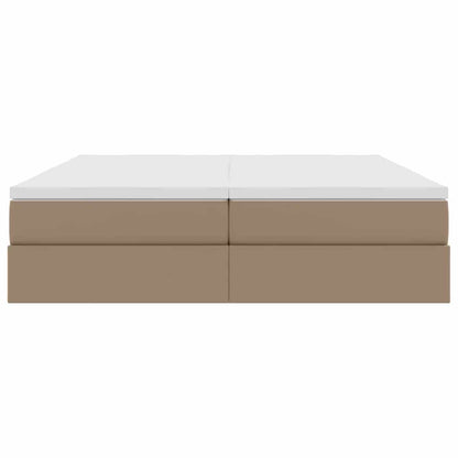 Letto con contenitore e materasso Cappuccino 180 x 200 cm | homemem39