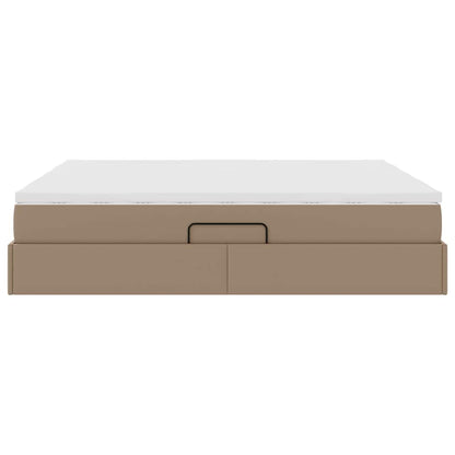 Letto con contenitore e materasso Cappuccino 180 x 200 cm | homemem39