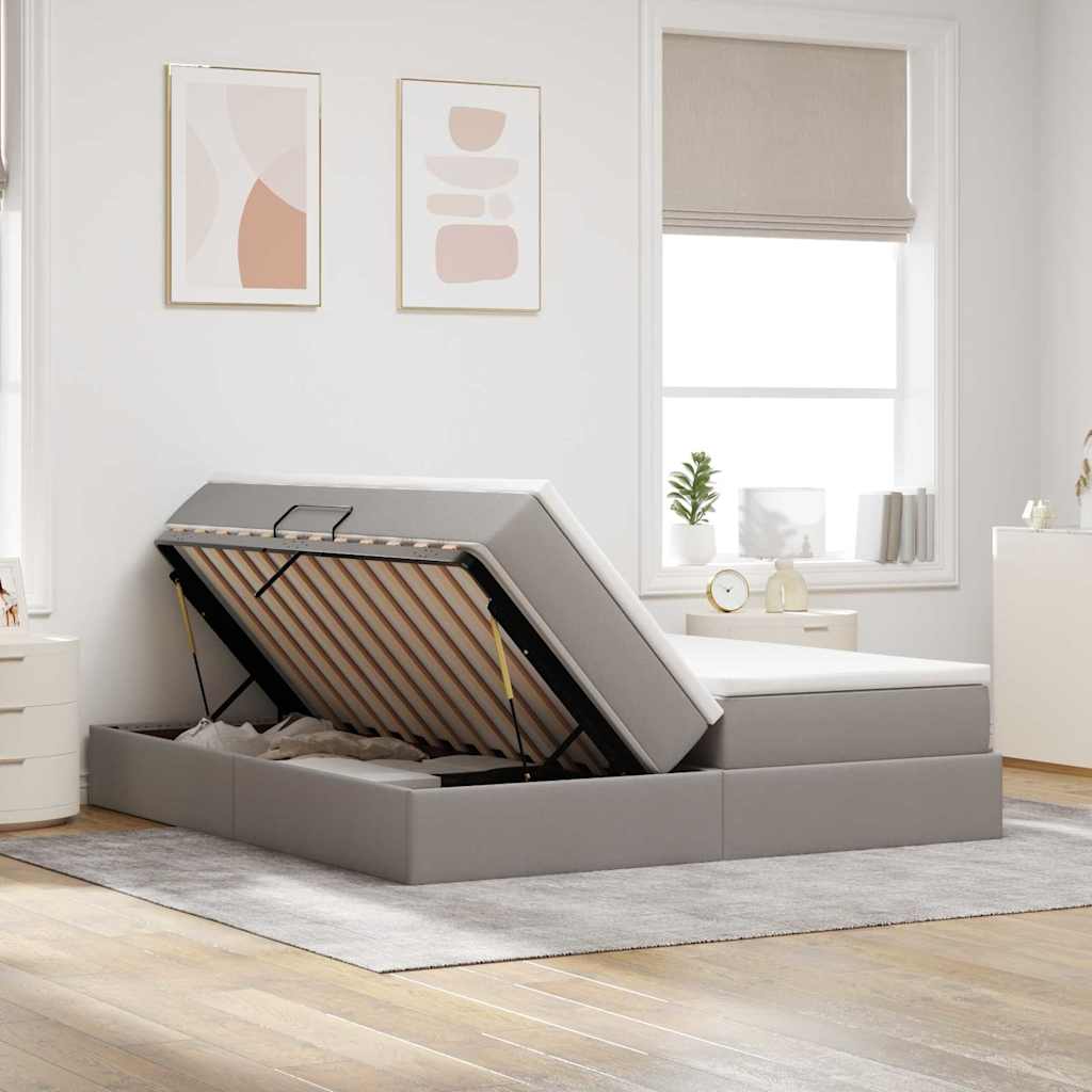 Letto con contenitore e materasso Talpa 200 x 200 cm Poliestere | homemem39