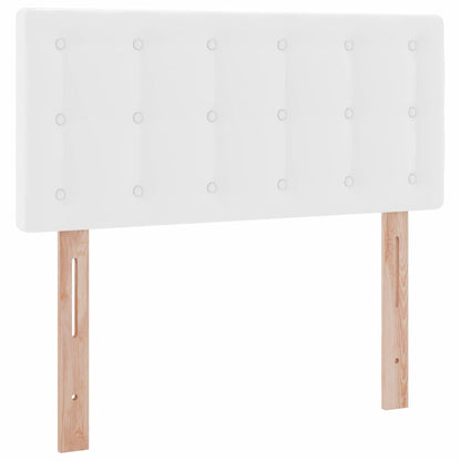 Letto con contenitore e materasso Bianco Puro 90 x 190 cm | homemem39